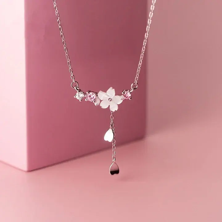 Collana Floreale Argentata