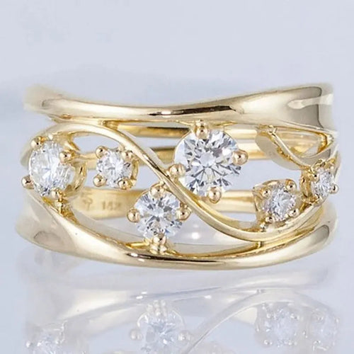 Anello Elegante con Zirconia