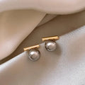 Orecchini Elegante con Perle Dorati