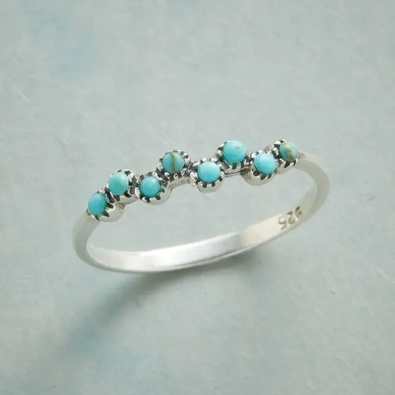 Anello Vintage con Pietra Turchese