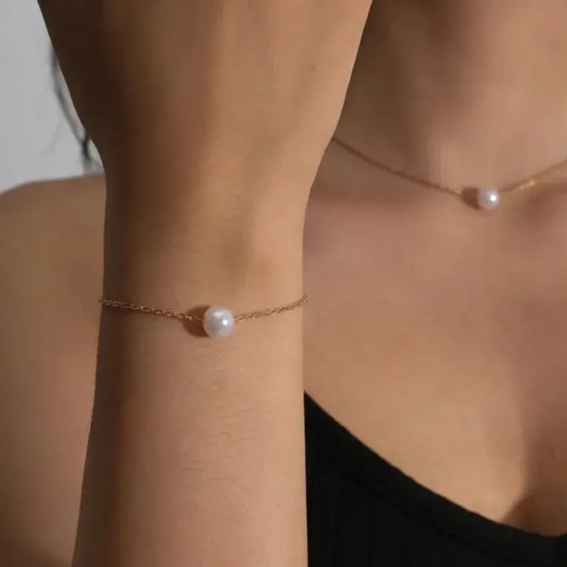 Bracciale con Perle Dorato