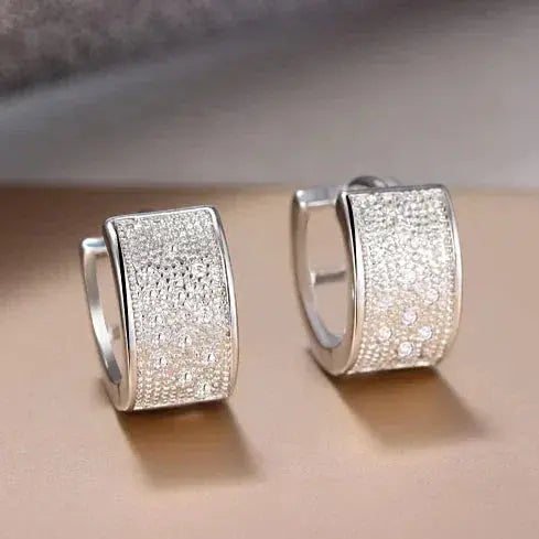 Orecchini Elegante Argentati