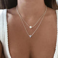 Collana Vintage a Cuore con Perle
