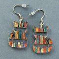 Orecchini Vintage con Gatto Multicolore