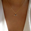 Collana con Zirconia Dorata