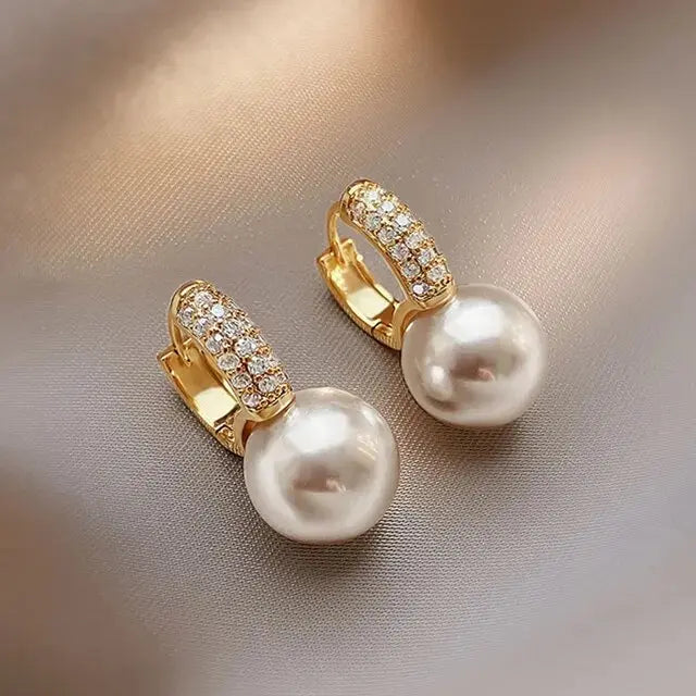 Orecchini con Perle e Strass