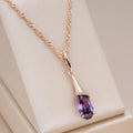 Collana Elegante Pendenti con Cristallo