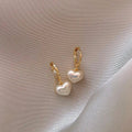 Orecchini Elegante a Cuore con Perle