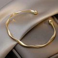 Bracciale Elegante Aperto Dorato