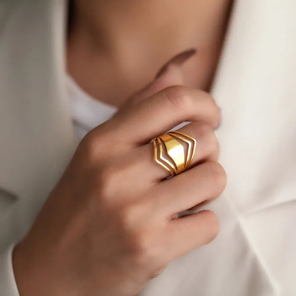 Anello Elegante Dorato