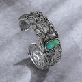 Bracciale Vintage con Pietra Turchese Argentato