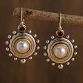 Orecchini Vintage con Perle Bicolore