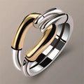 Anello Vintage con Nodo Bicolore