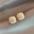 Orecchini Elegante con Perle Dorati