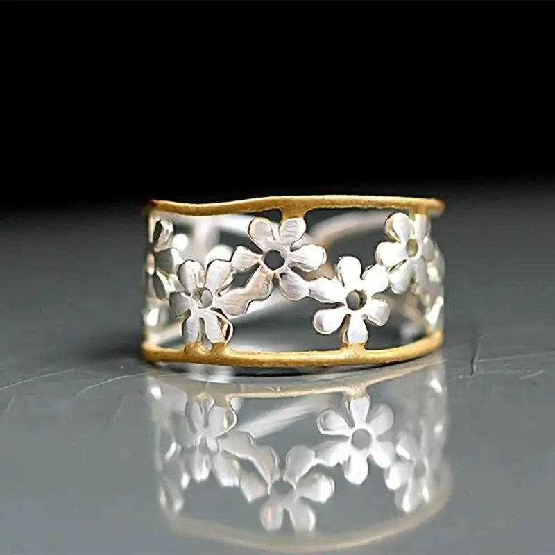 Anello Floreale Aperto