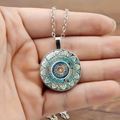 Collana Vintage Mandala Blu