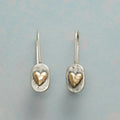 Orecchini Vintage a Cuore Bicolore
