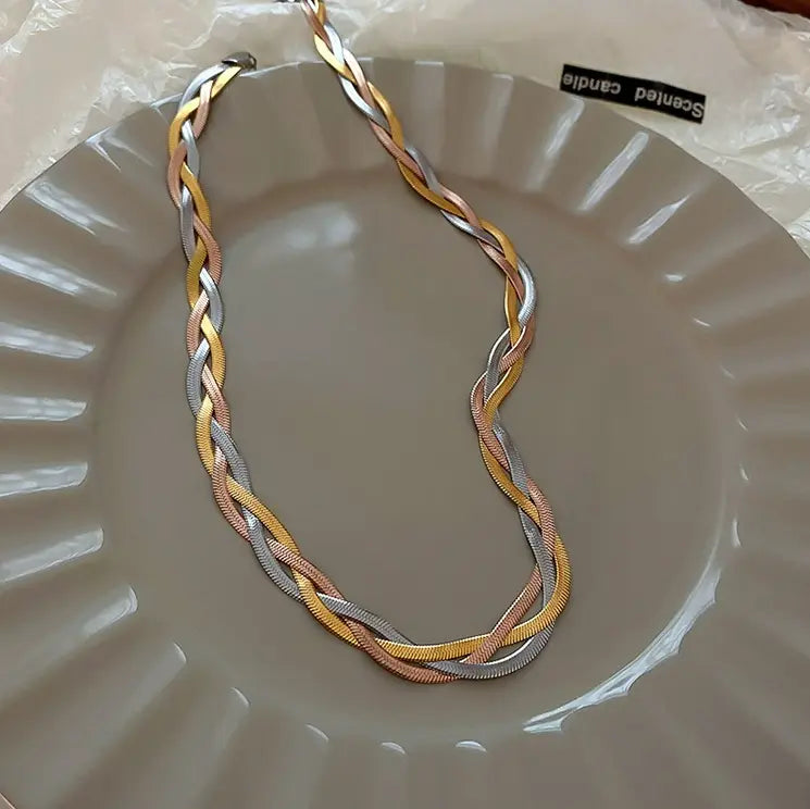 Collana Elegante Bicolore