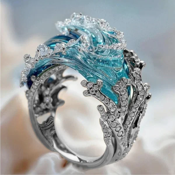 Anello Ispirato al Mare