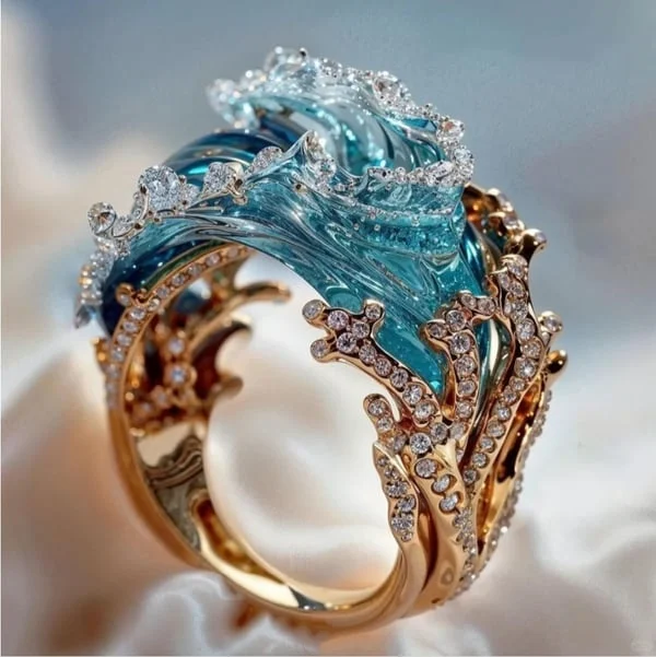 Anello Ispirato al Mare