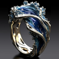 Anello Vintage Ispirato al Mare Dorato