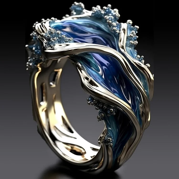 Anello Vintage Ispirato al Mare Dorato
