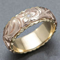 Anello Vintage Floreale Oro Rosa
