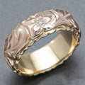 Anello Vintage Floreale Oro Rosa