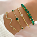 Bracciale Vintage con Zirconia Verde