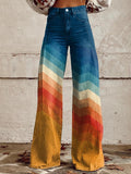 Léa | Pantaloni eleganti retro zigzag