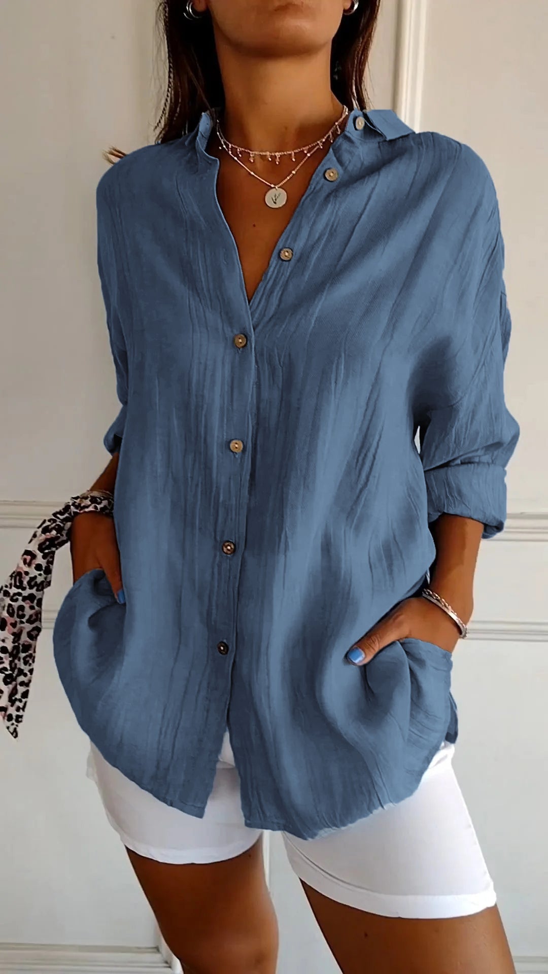 Sasha | Camicia elegante plissettata