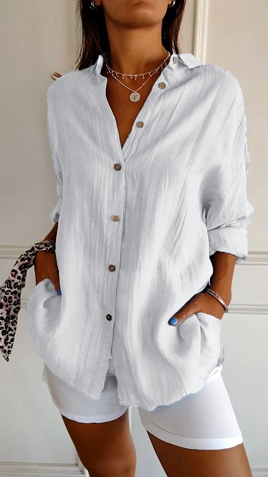 Sasha | Camicia elegante plissettata