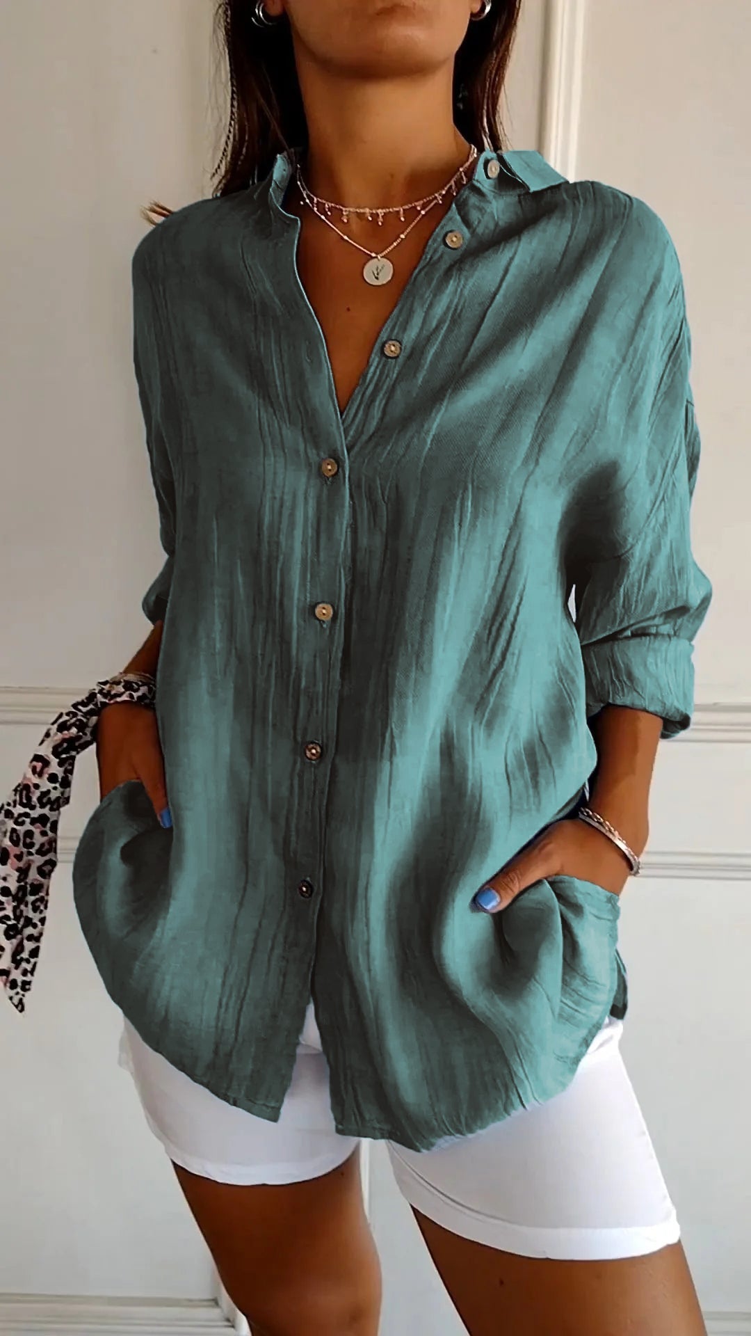 Sasha | Camicia elegante plissettata