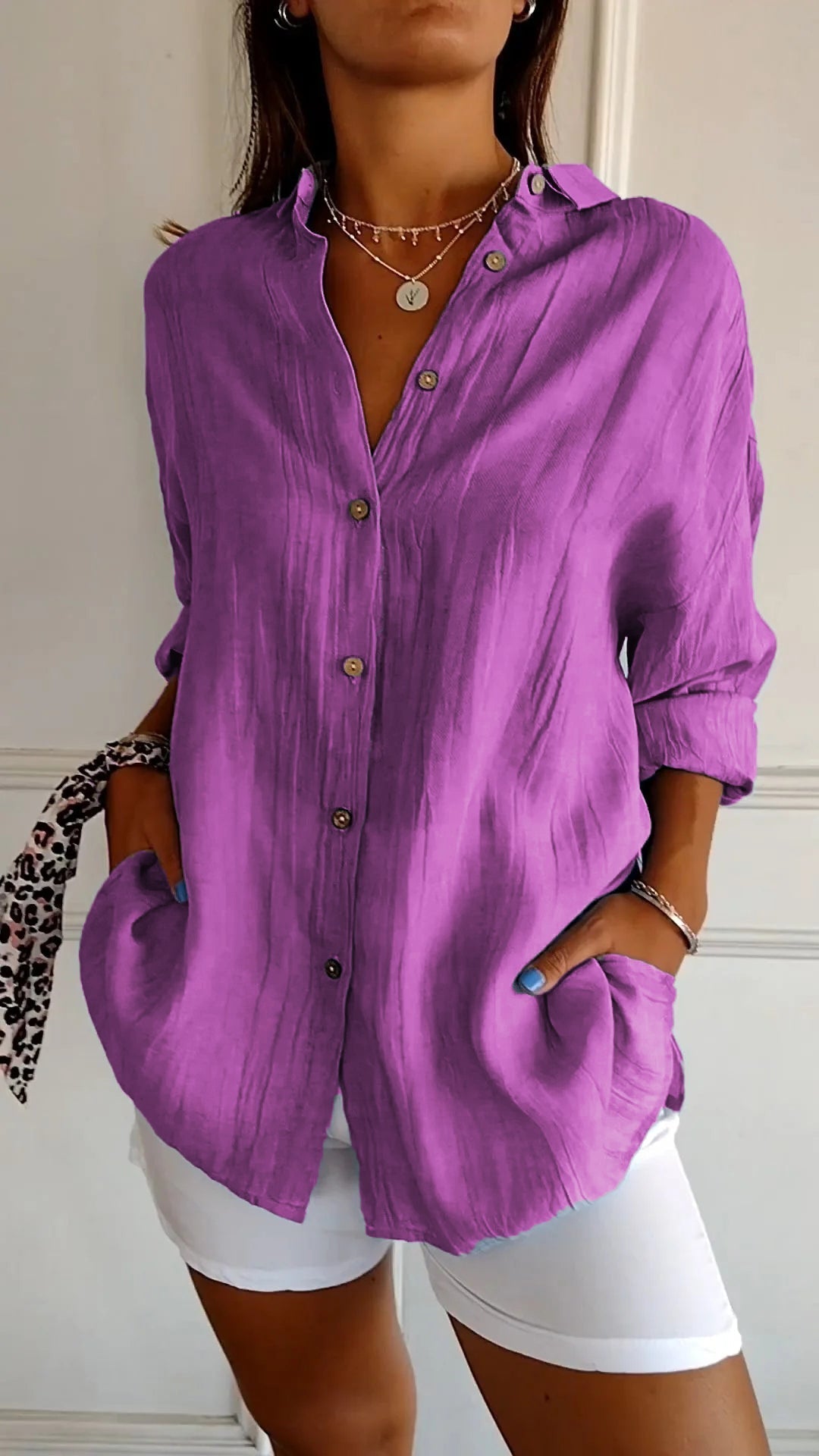 Sasha | Camicia elegante plissettata
