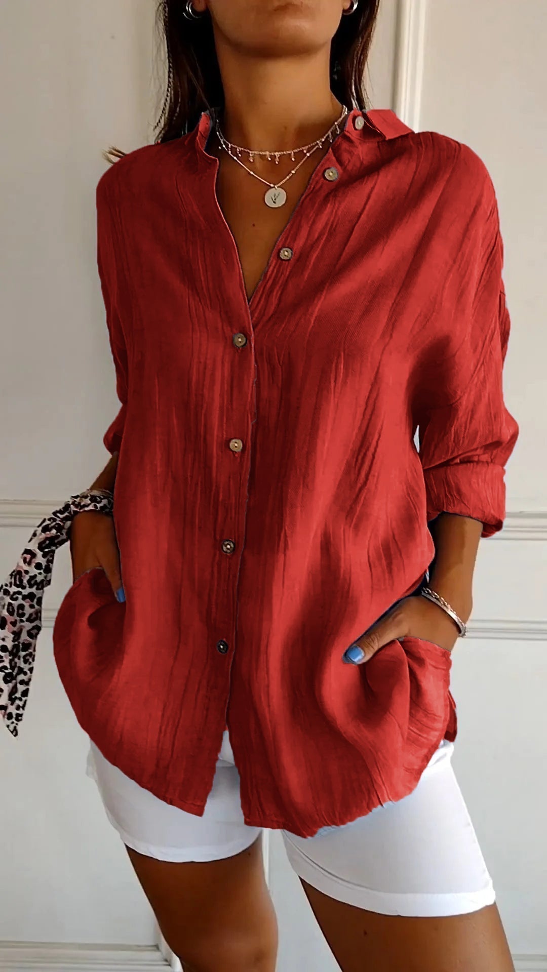 Sasha | Camicia elegante plissettata