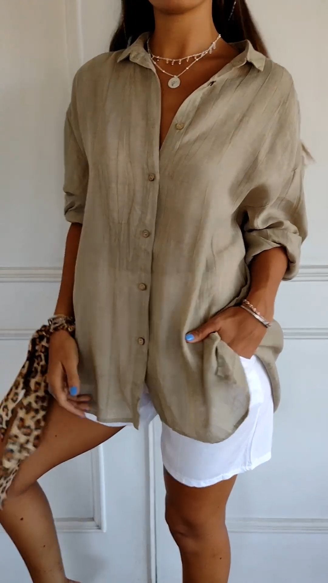 Sasha | Camicia elegante plissettata