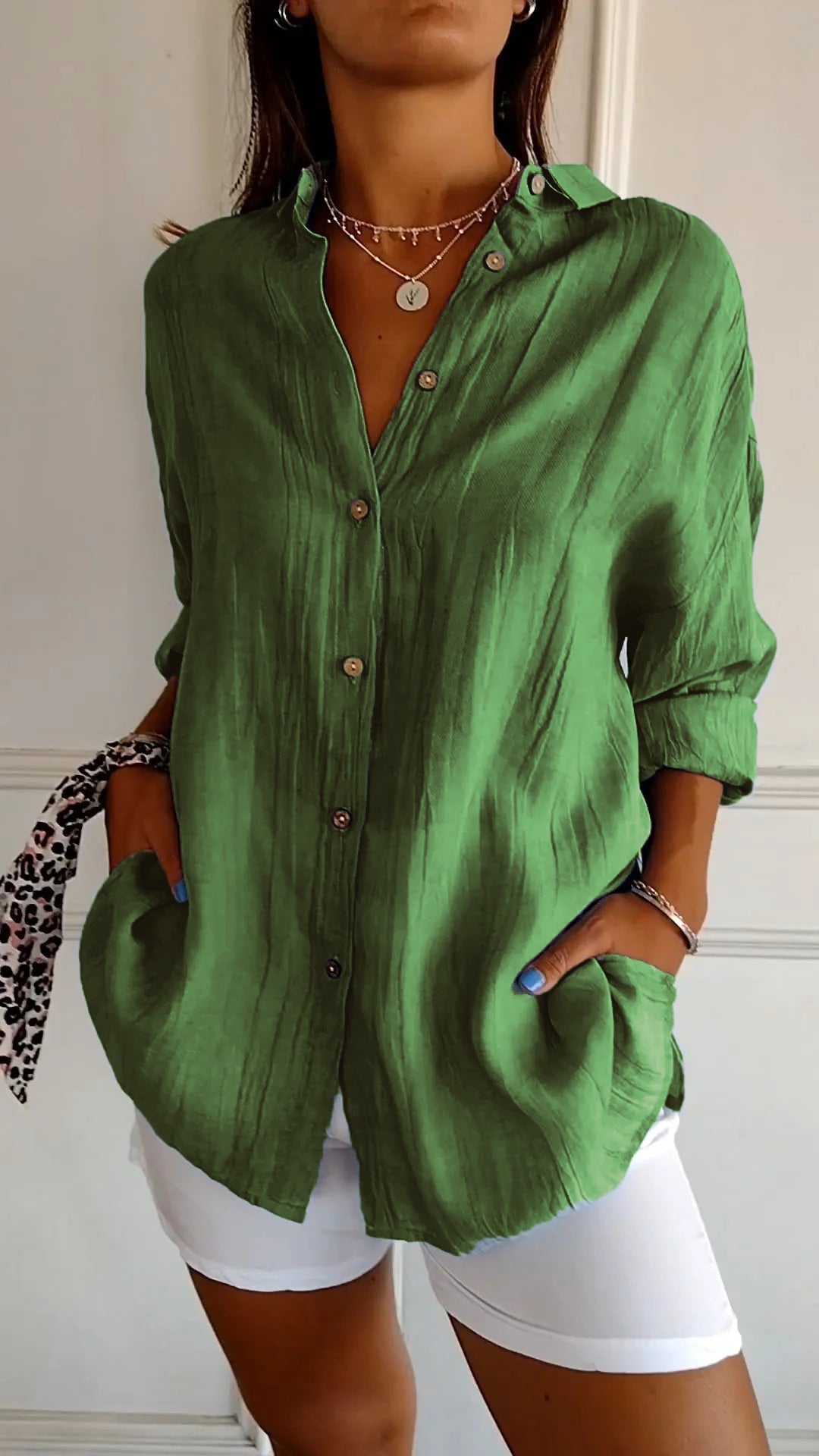 Sasha | Camicia elegante plissettata