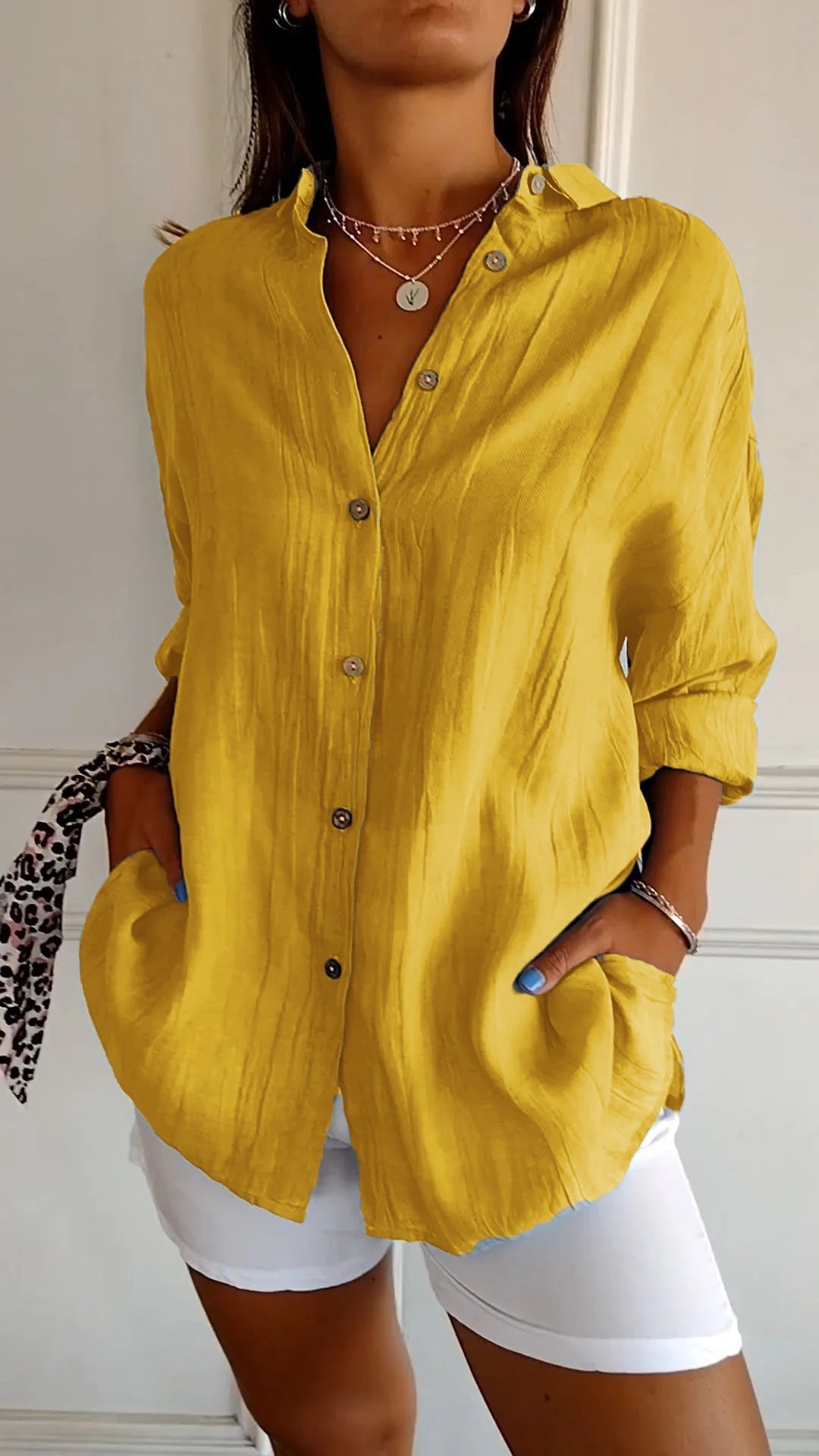 Sasha | Camicia elegante plissettata