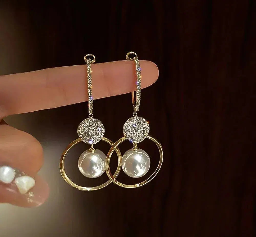 Orecchini con Perle e Zirconia