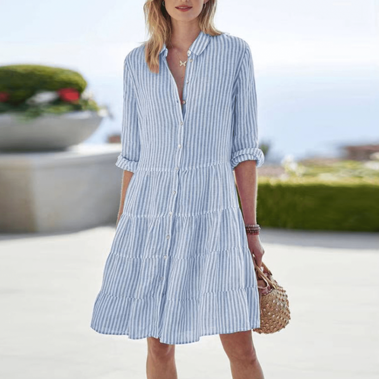 Lolita | Abito a righe leggero