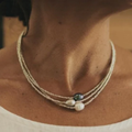 Collana Vintage Ispirato al Mare con Perle