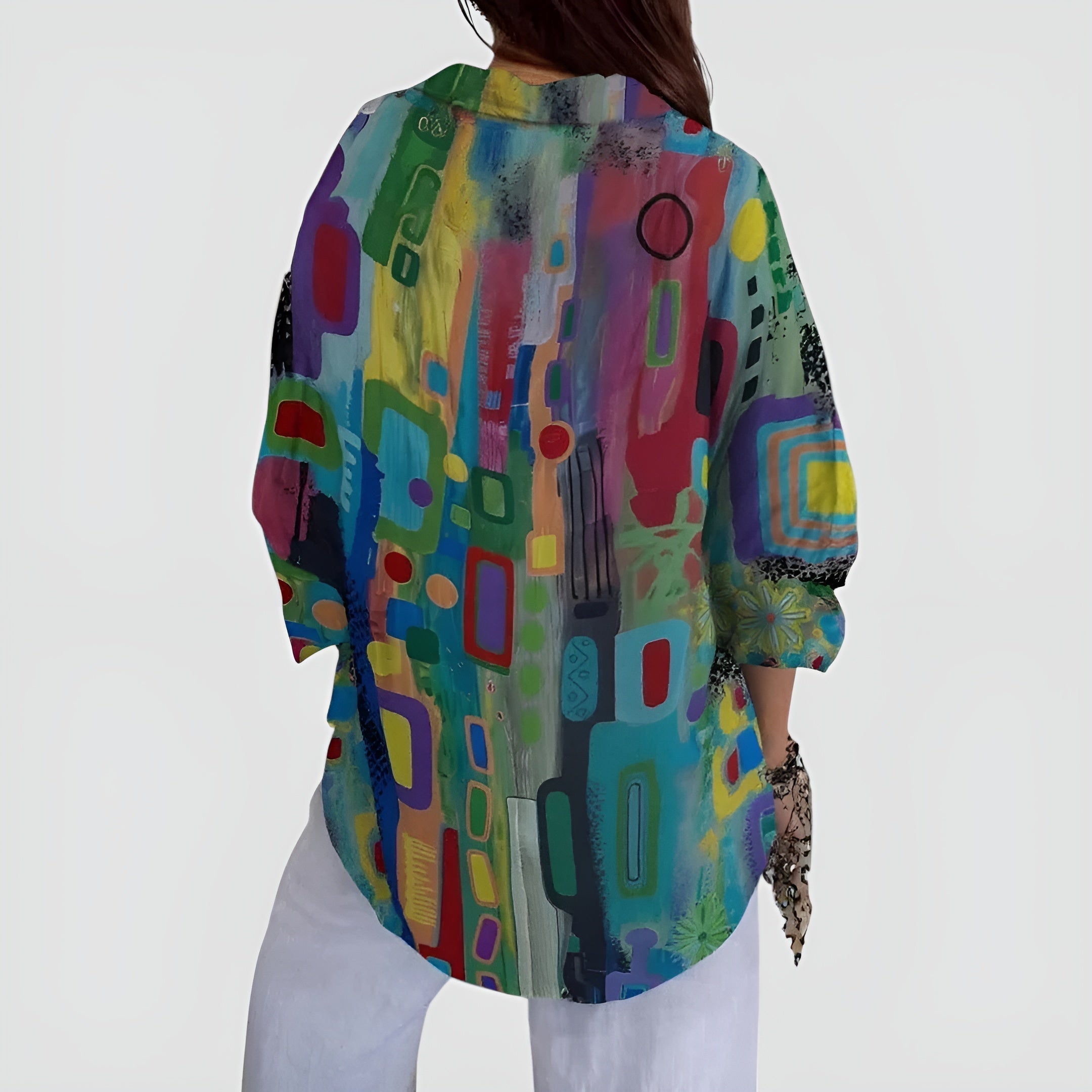 Ava | Blusa con motivo geometrico
