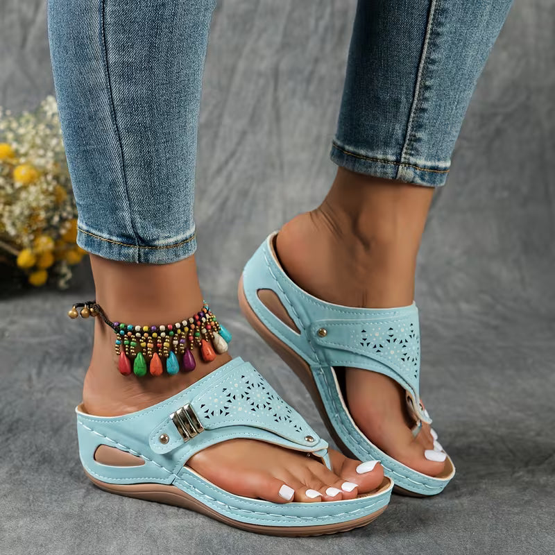 Sandali Comfort Luna - Con Zeppa Ergonomica
