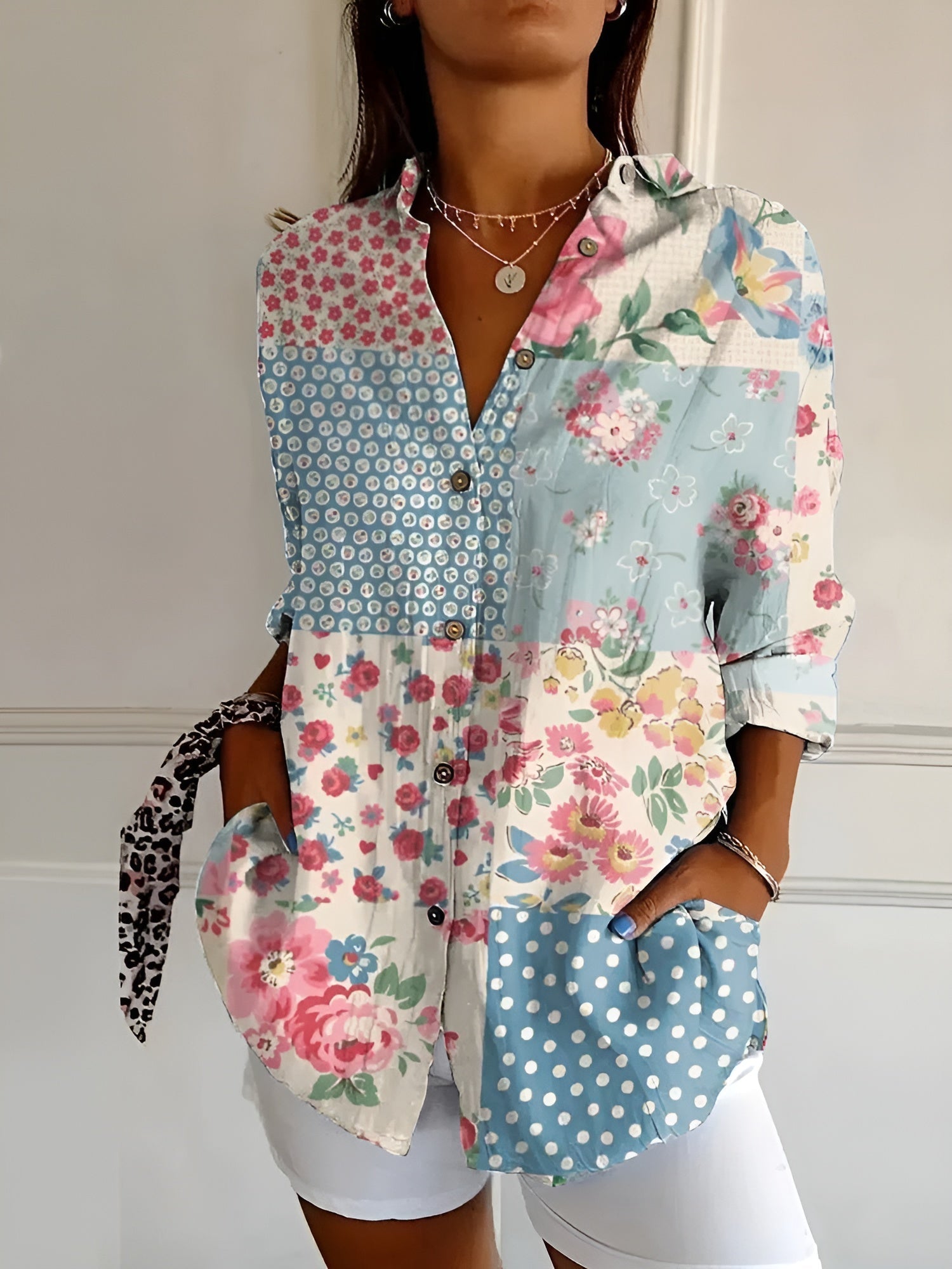Maia | Blusa estiva floreale
