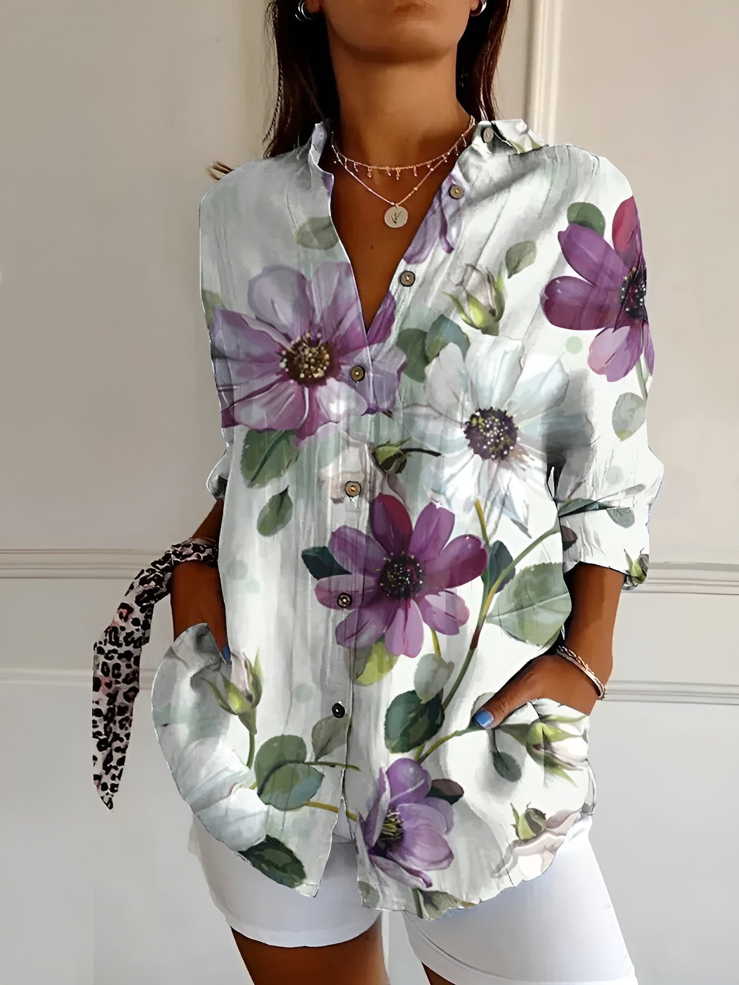 Maia | Blusa estiva floreale