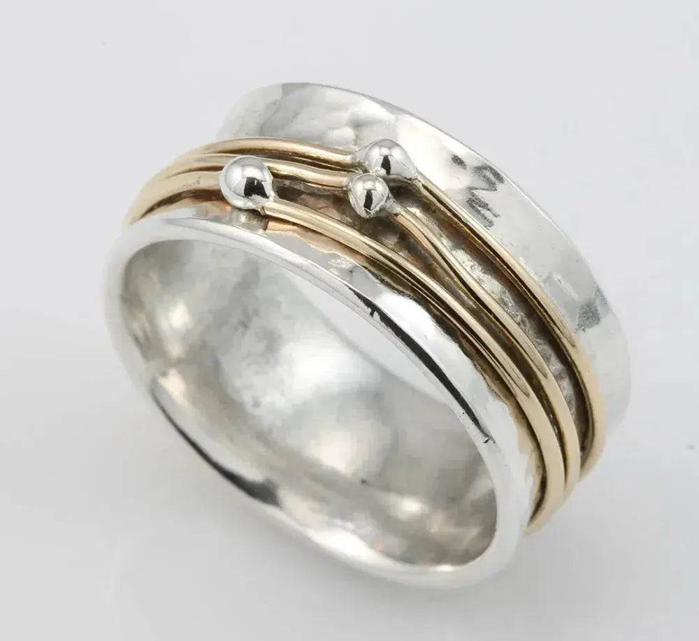 Anello Vintage a Strati Bicolore