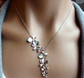Collana Vintage Floreale Argentata