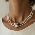 Collana Vintage con Perle Nero